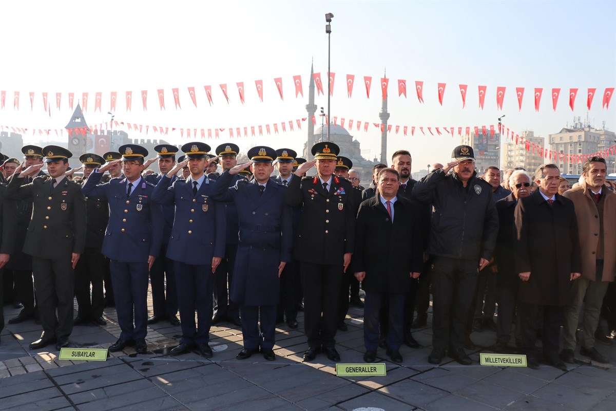 19 Aralık Atatürk'ün Kayseri'ye Gelişlerinin 104. Yıl Dönümü Töreni